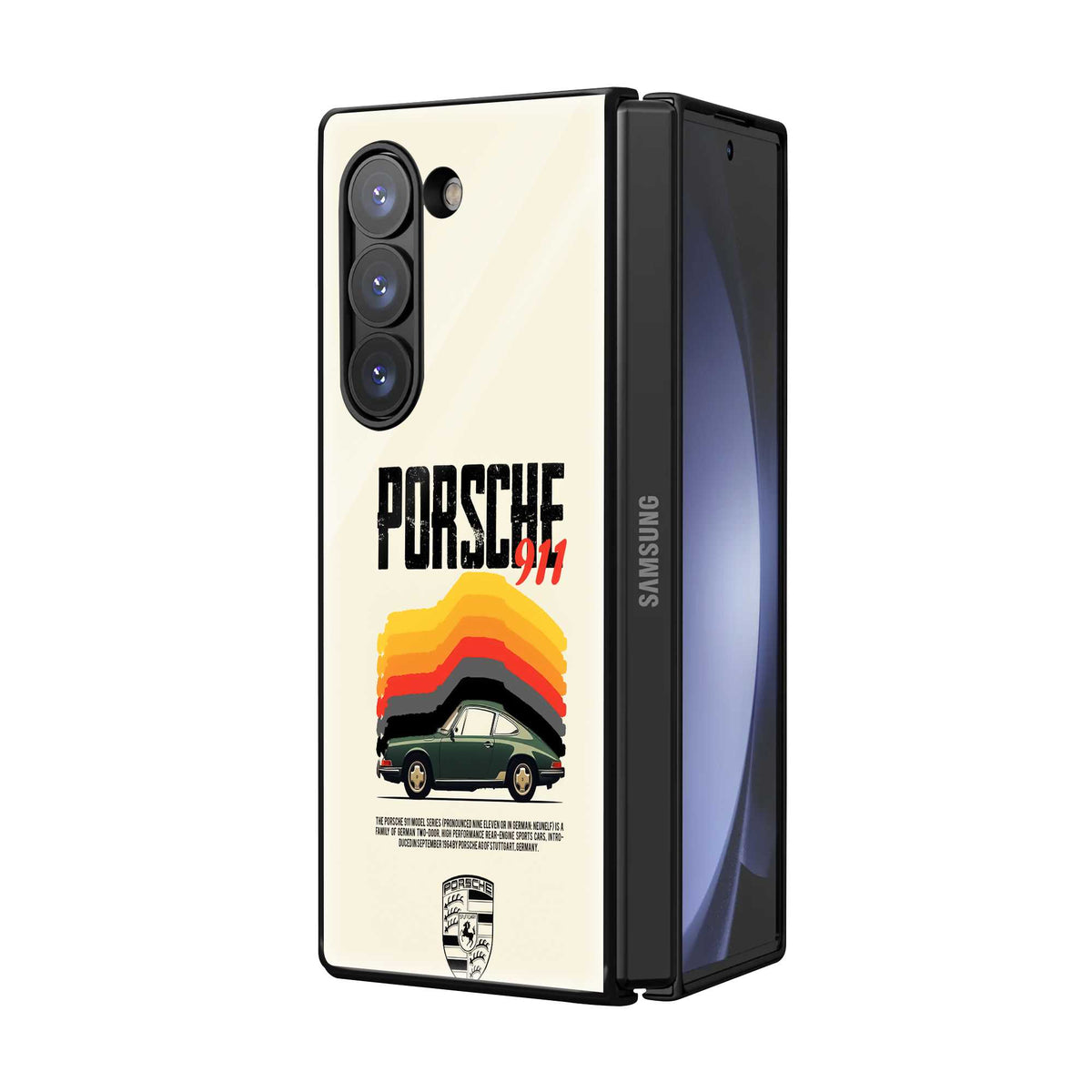 Classic 911 Legend Samsung Z Fold Glass Case