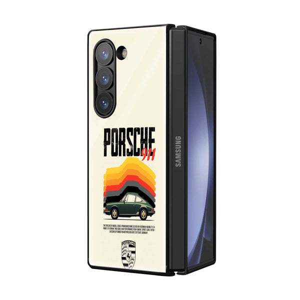 Classic 911 Legend Samsung Z Fold Glass Case