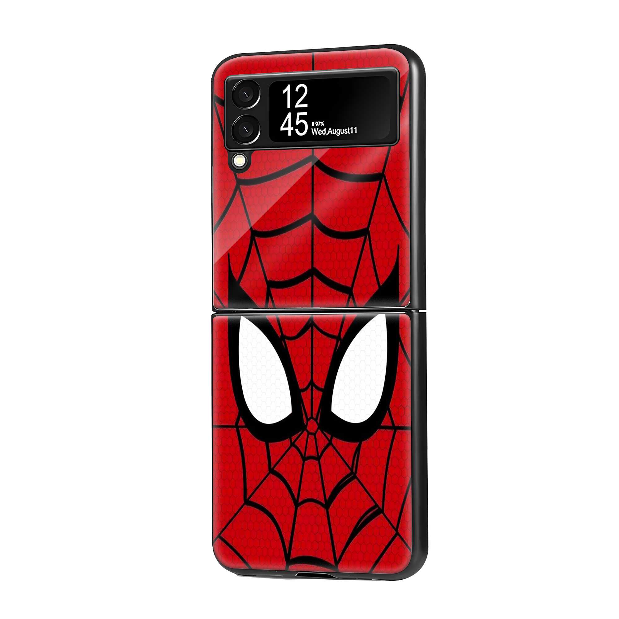 Classic Red Spider Mask Samsung Z Flip Glass Case