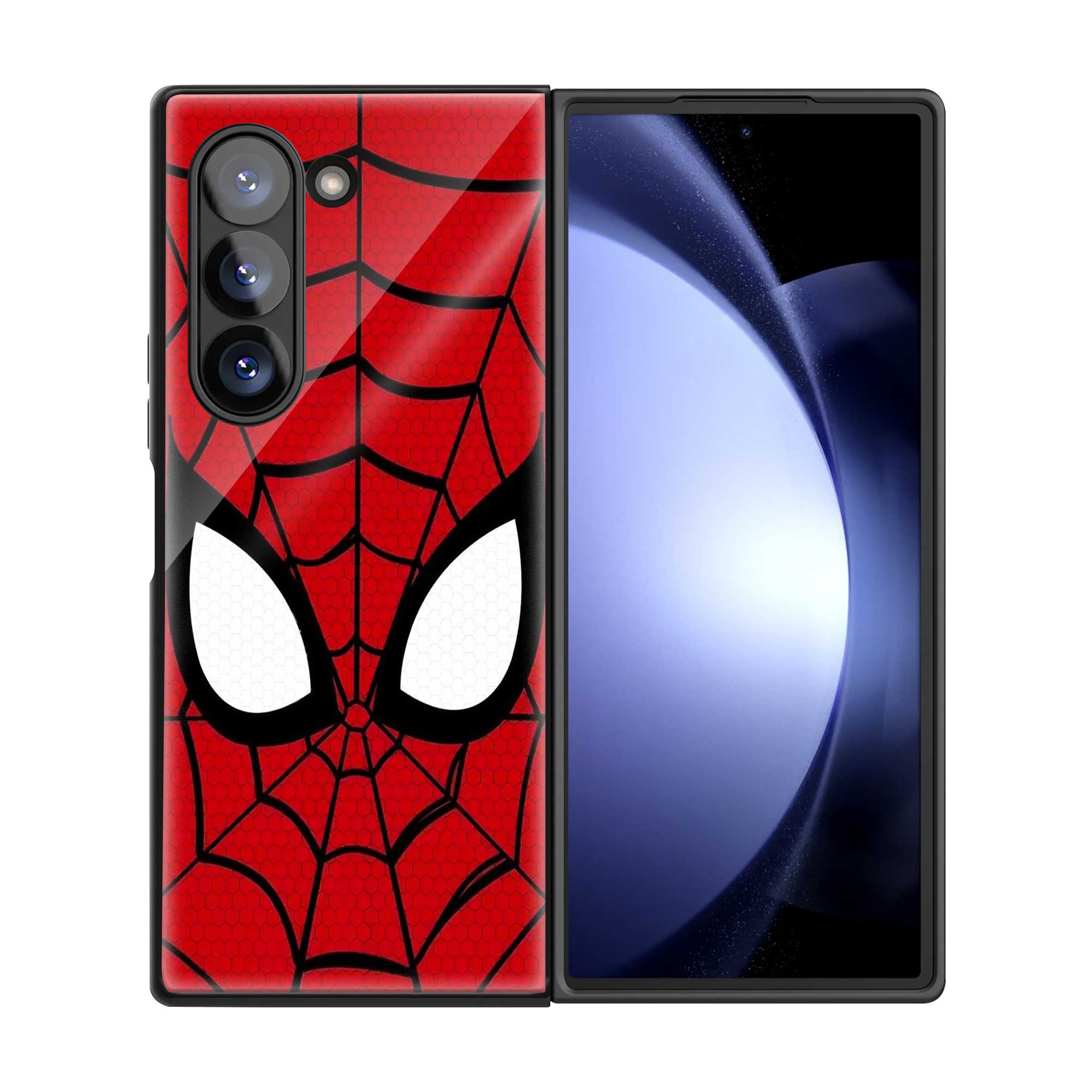Classic Red Spider Mask Samsung Z Fold Glass Case