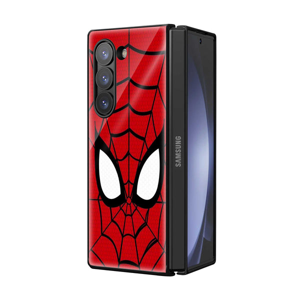 Classic Red Spider Mask Samsung Z Fold Glass Case
