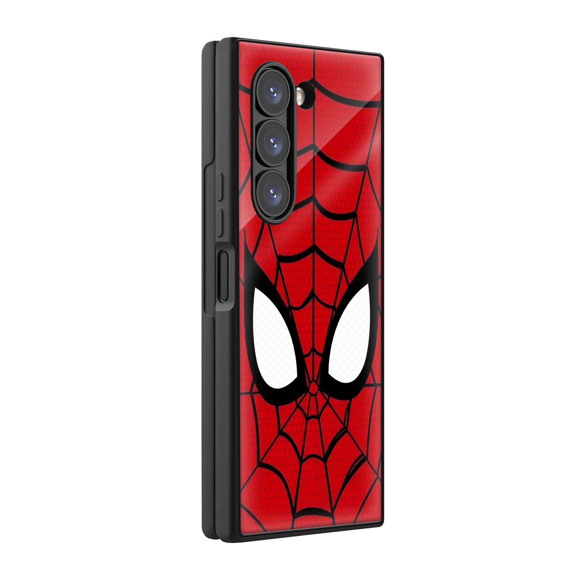 Classic Red Spider Mask Samsung Z Fold Glass Case