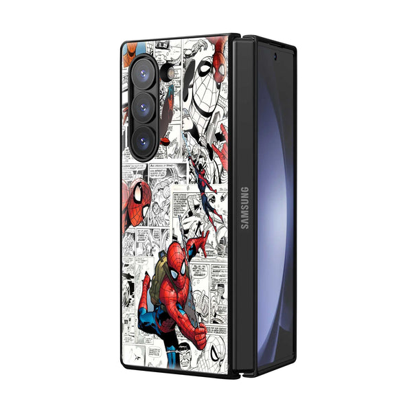 Classic Spider-Man Comic Samsung Z Fold Glass Case