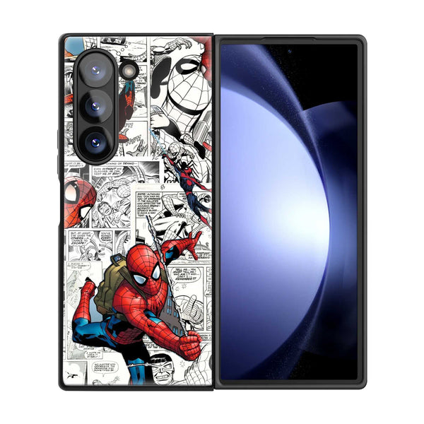 Classic Spider-Man Comic Samsung Z Fold Glass Case