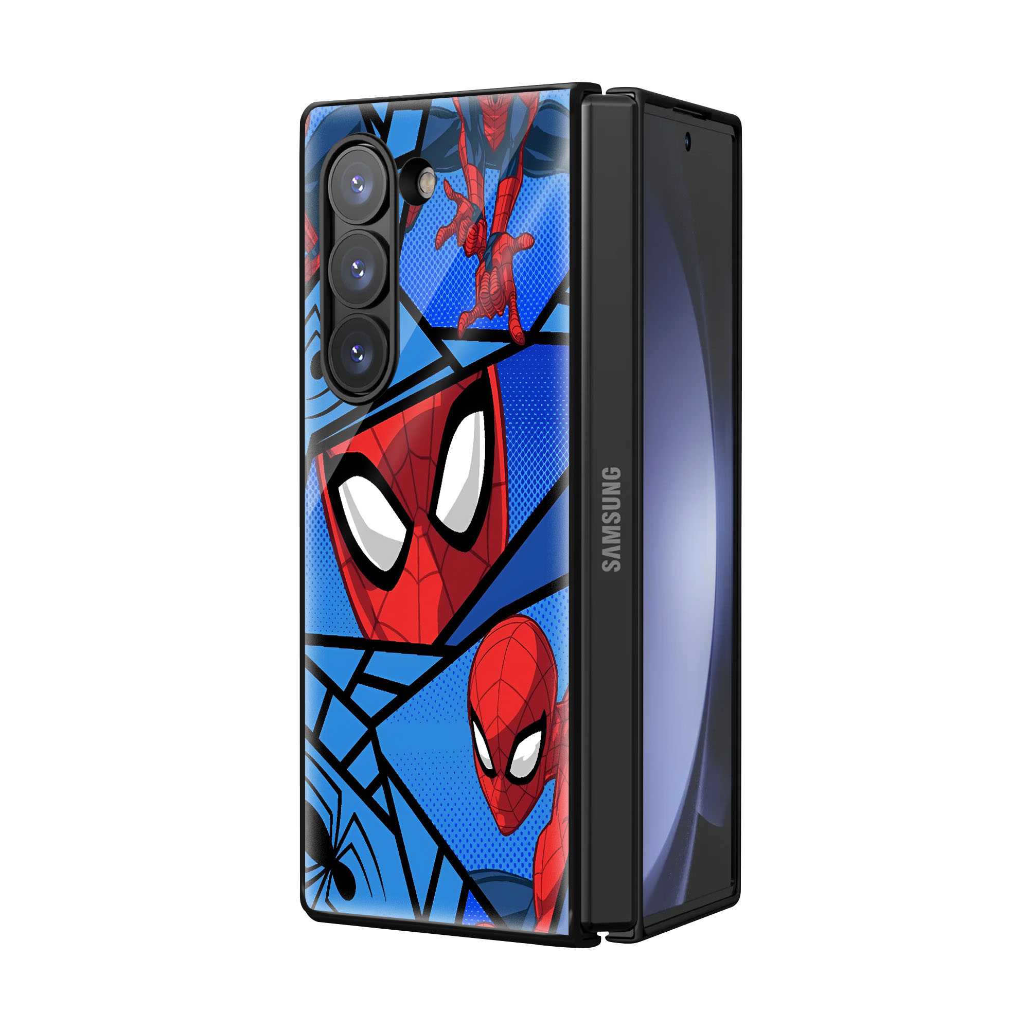 Classic Web Panels Samsung Z Fold Glass Case Secondary image