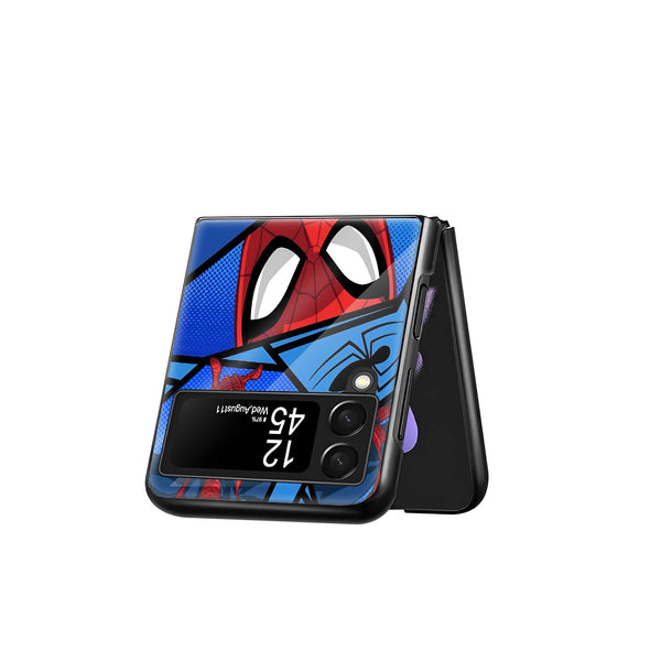 Classic Web Panels Samsung Z Flip Glass Case