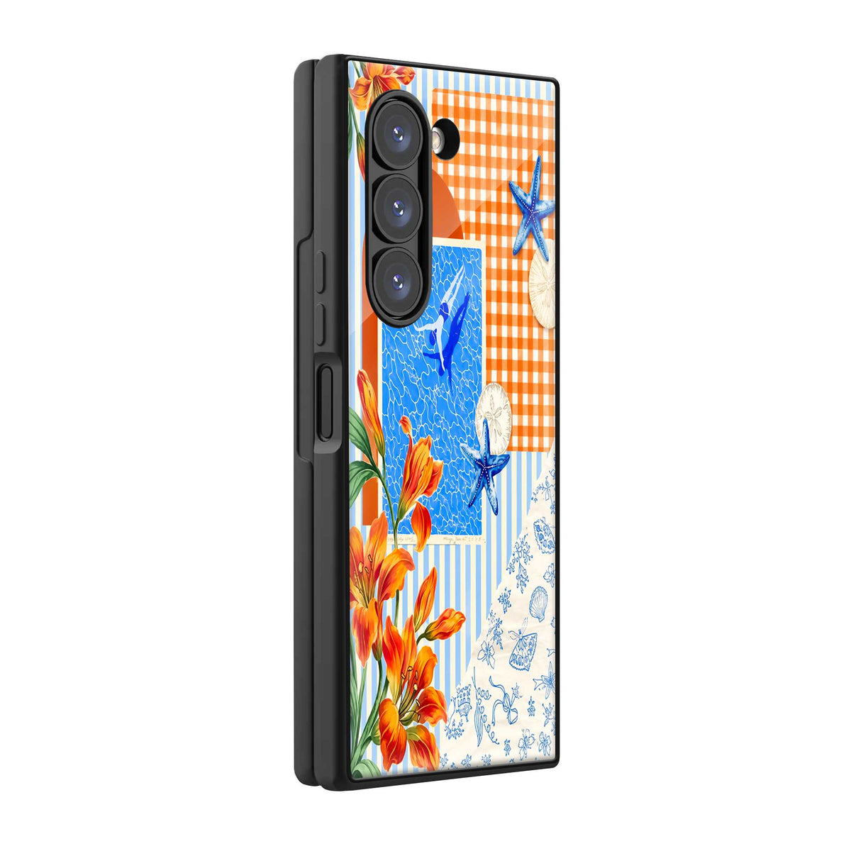 Coastal Bloom Samsung Z Fold Glass Case Main image