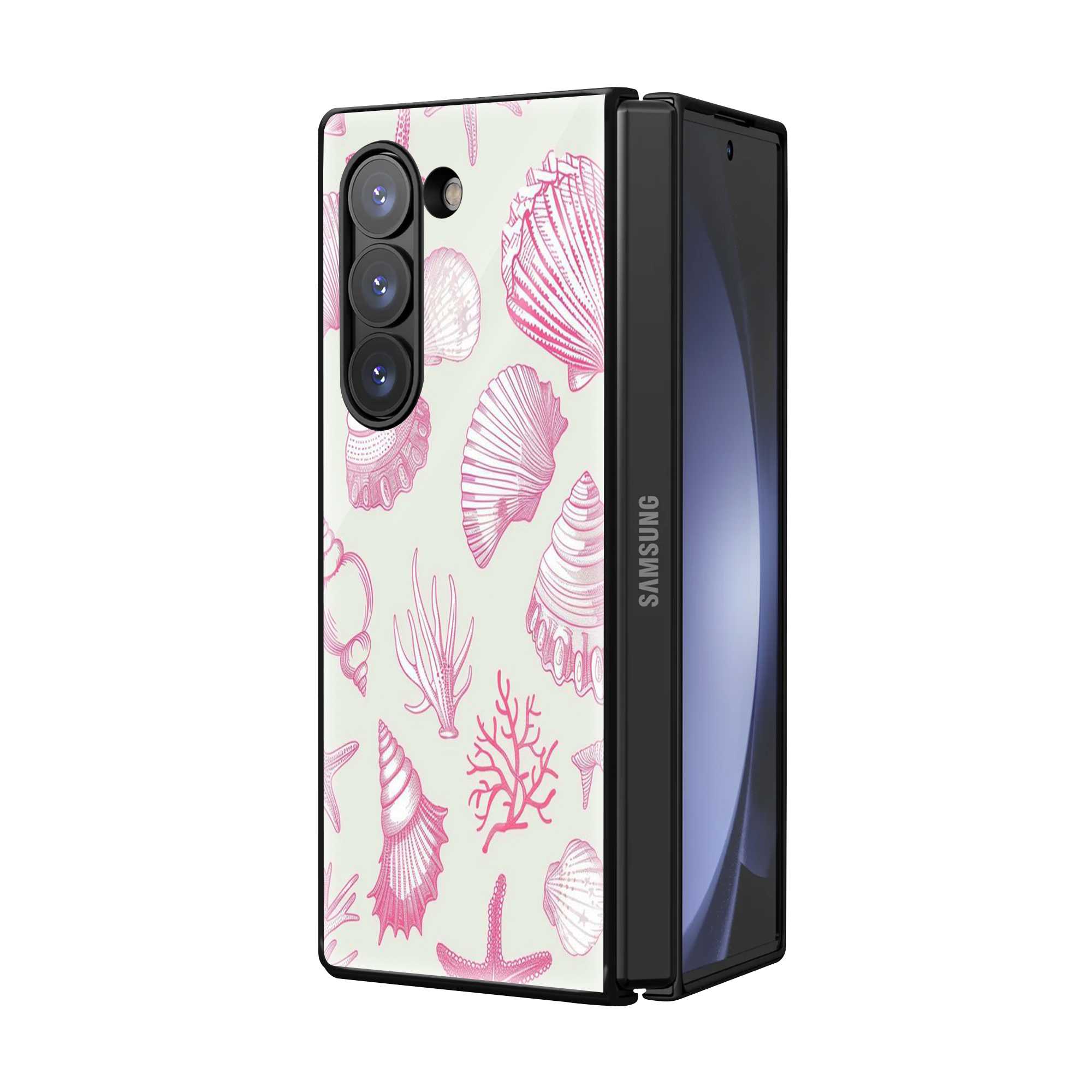 Coastal Charm Samsung Z Fold Glass Case