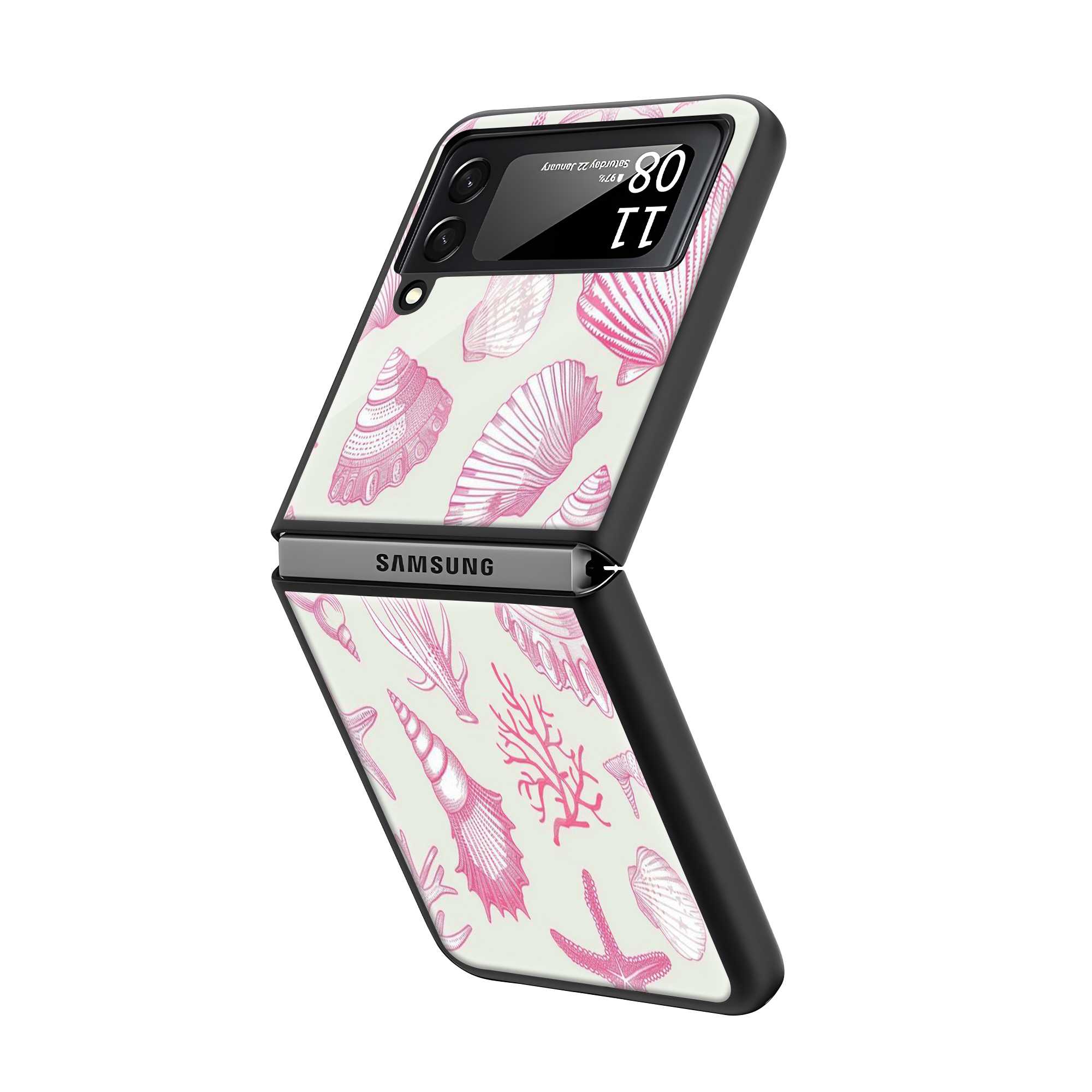 Coastal Charm Samsung Z Flip Glass Case