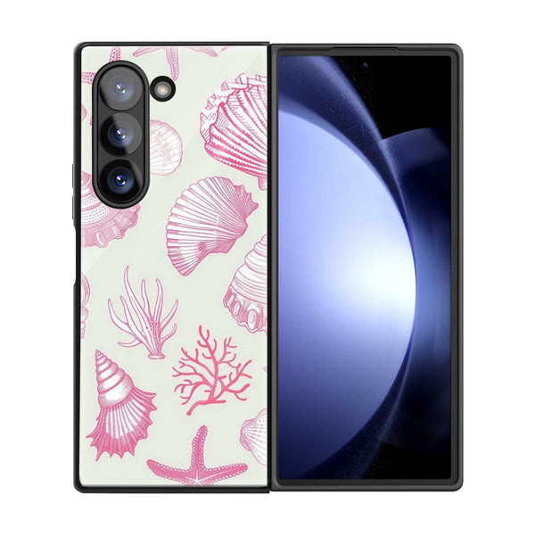 Coastal Charm Samsung Z Fold Glass Case