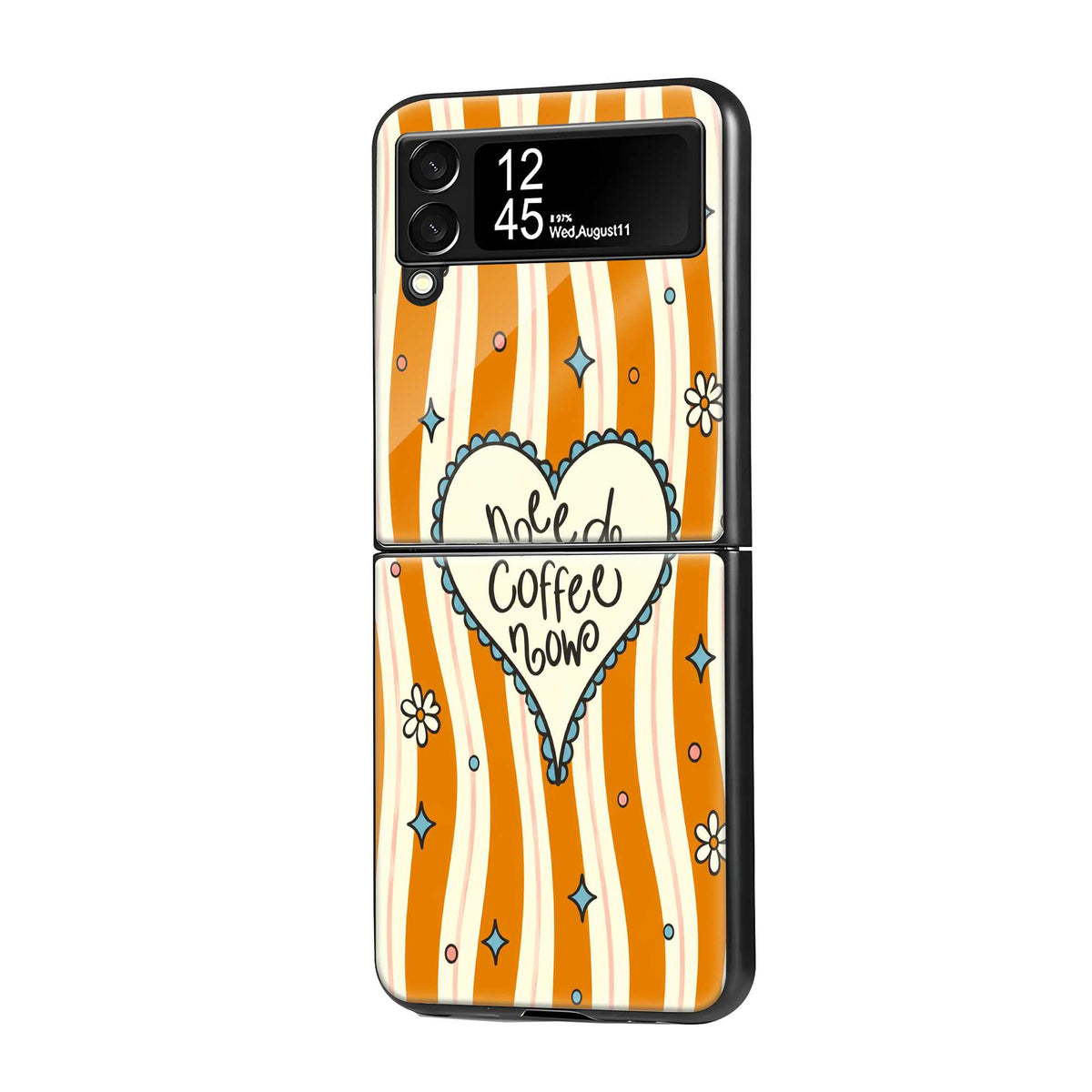 Coffee Love Samsung Z Flip Glass Case