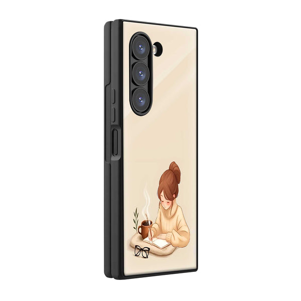 Coffee & Chapters Samsung Z Fold Glass Case