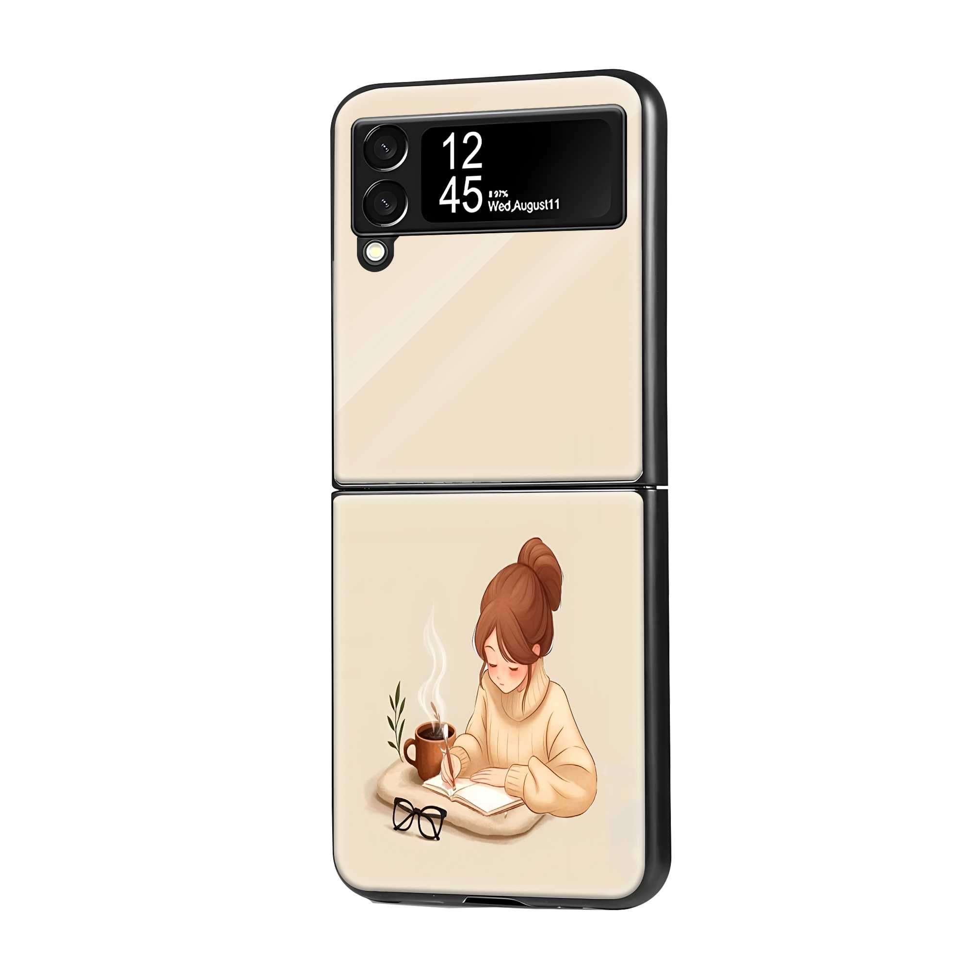 Coffee & Chapters Samsung Z Flip Glass Case