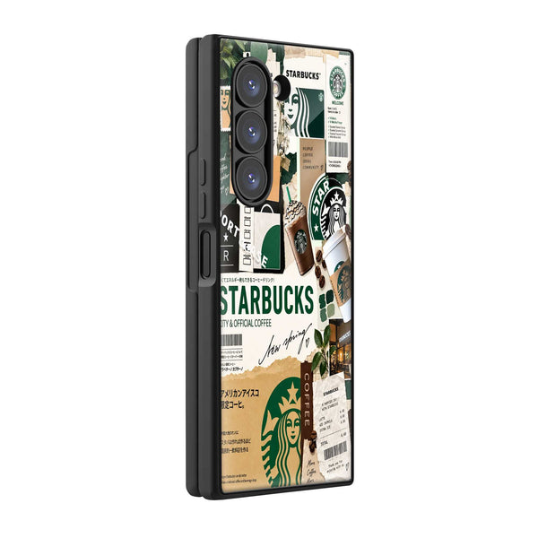 Coffee Culture Samsung Z Fold Glass Case