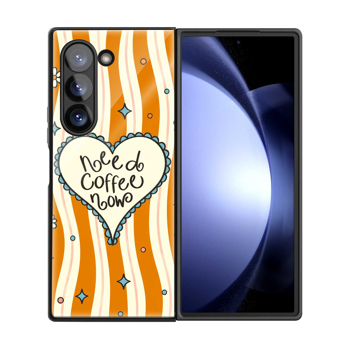 Coffee Love Samsung Z Fold Glass Case