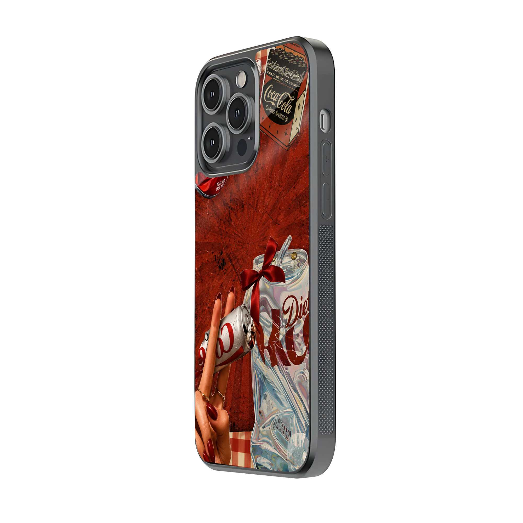 Coke Collage Glass Case