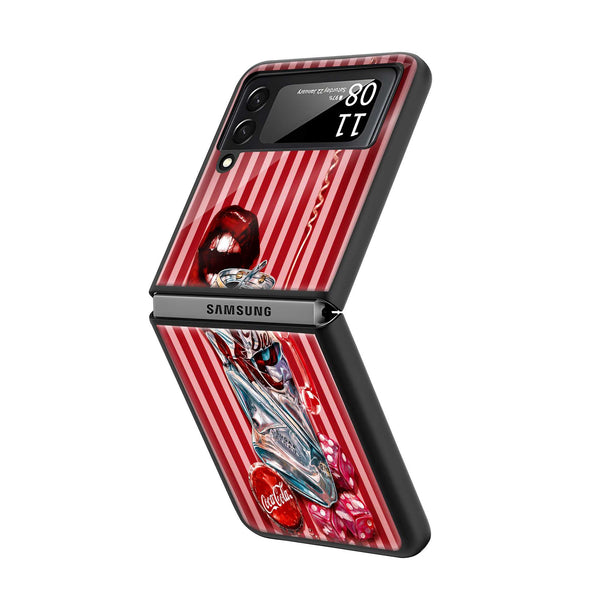 Cola Crush Samsung Z Flip Glass Case