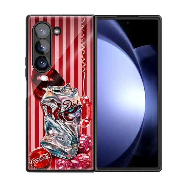 Cola Crush Samsung Z Fold Glass Case