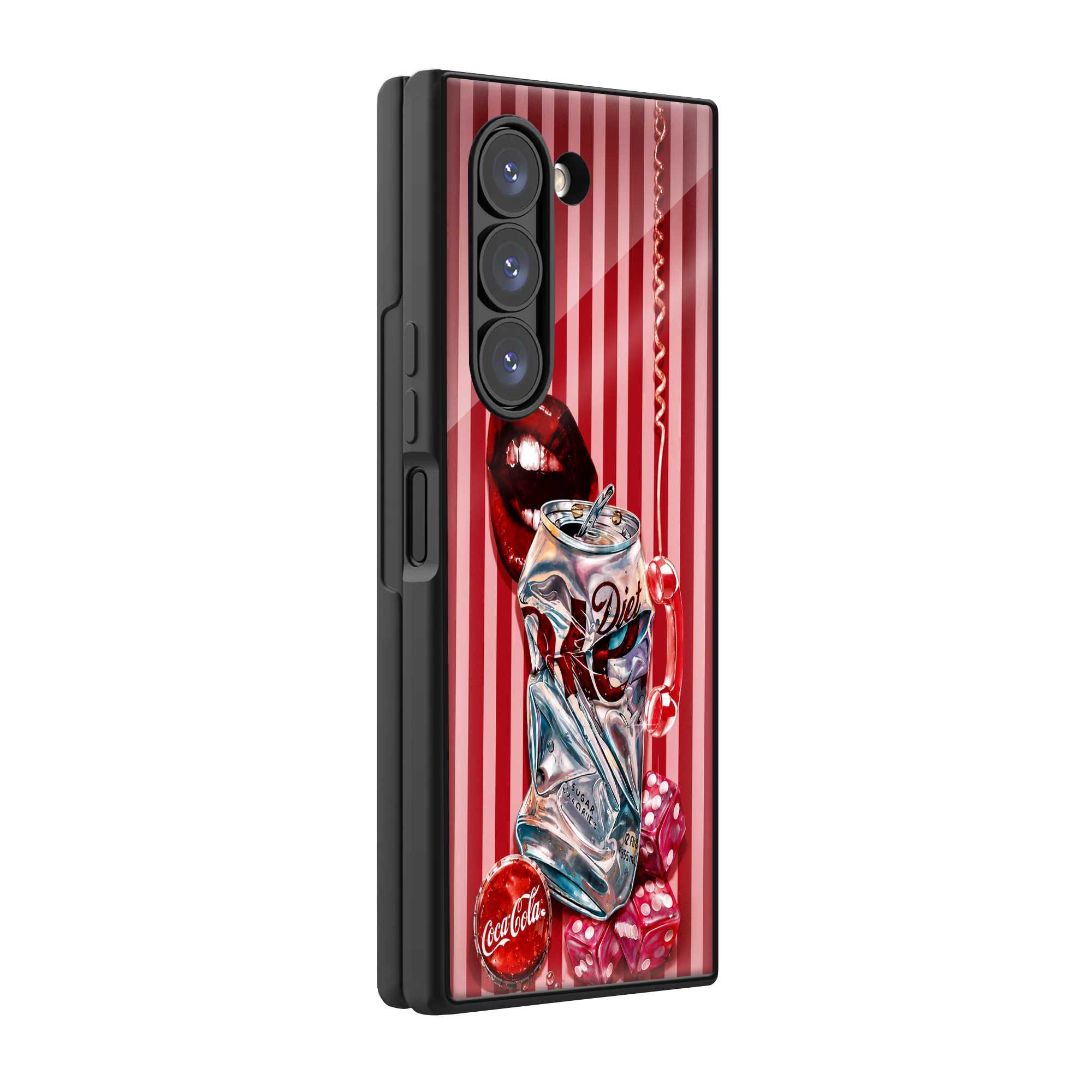 Cola Crush Samsung Z Fold Glass Case