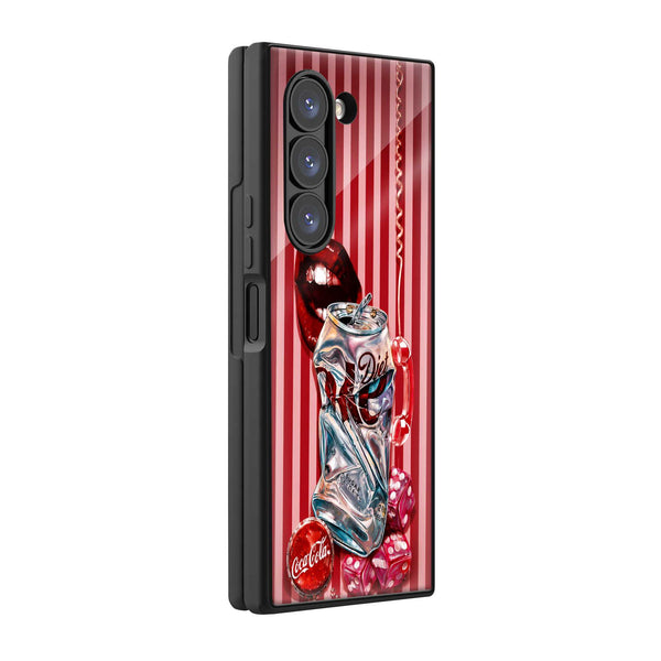Cola Crush Samsung Z Fold Glass Case