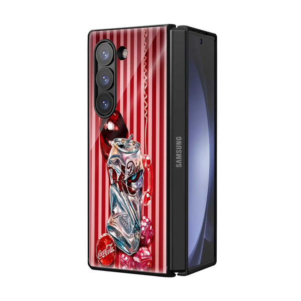 Cola Crush Samsung Z Fold Glass Case