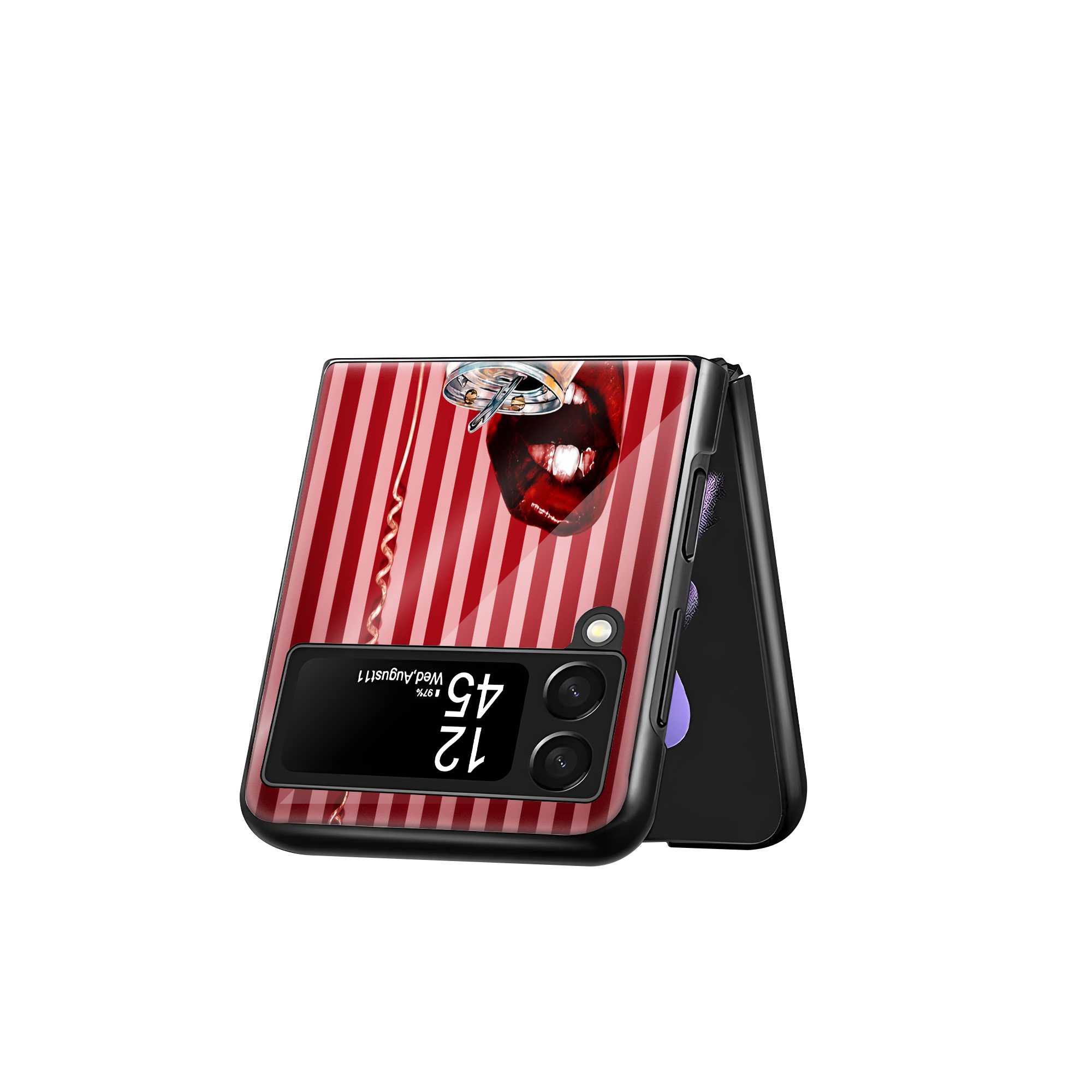 Cola Crush Samsung Z Flip Glass Case