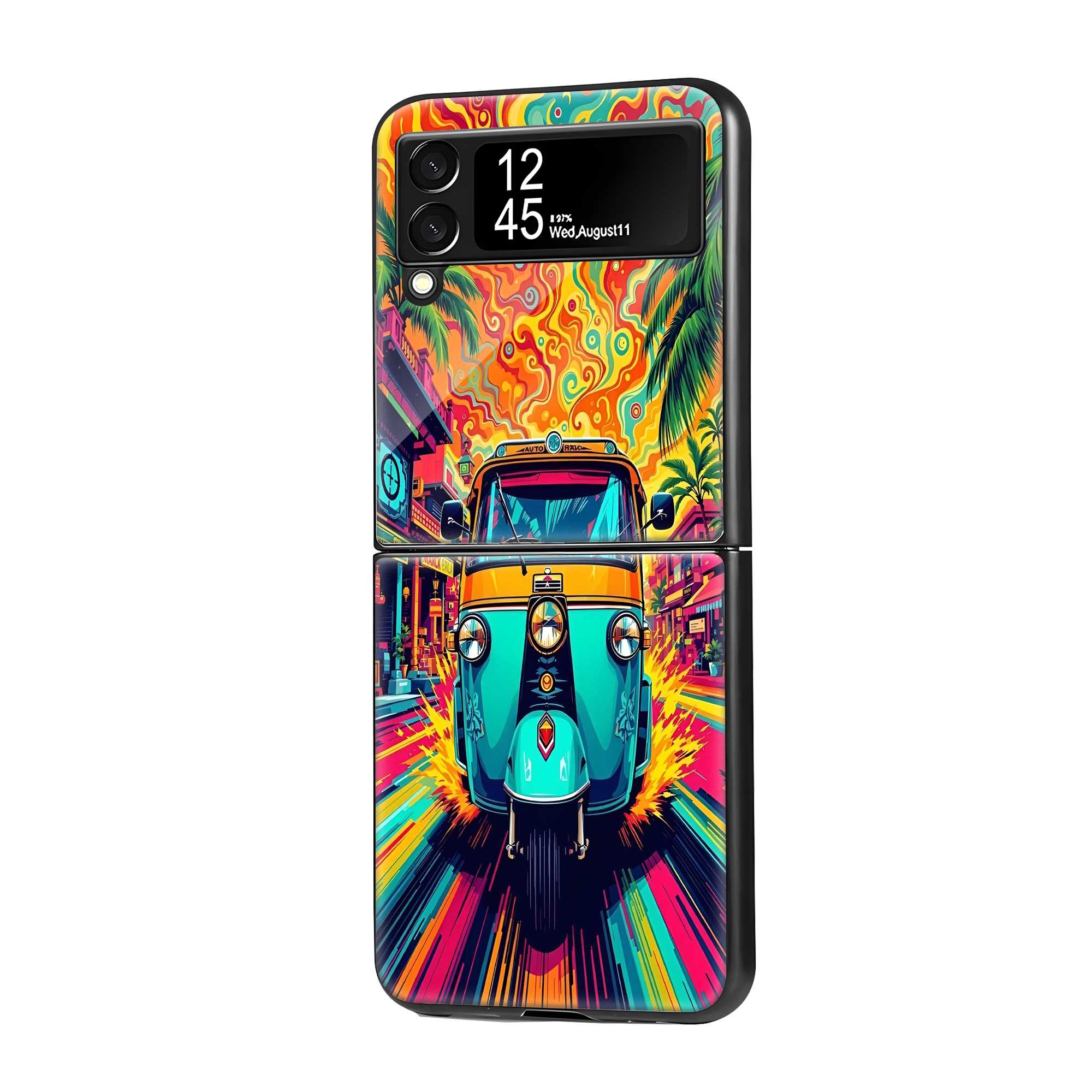 Color Ride Samsung Z Flip Glass Case