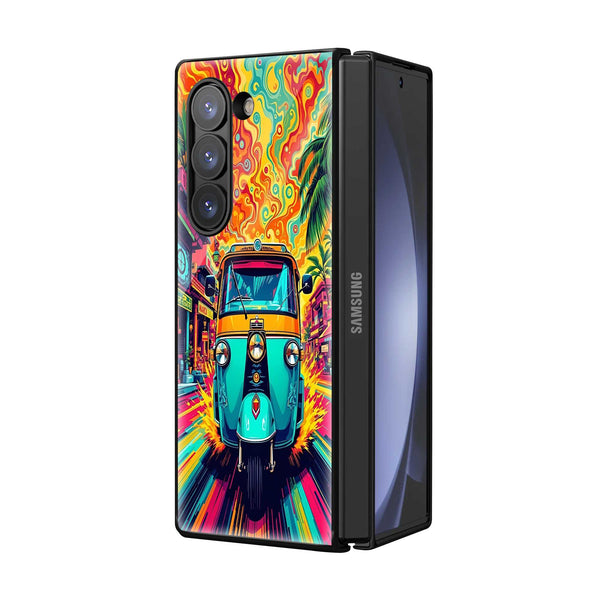 Color Ride Samsung Z Fold Glass Case