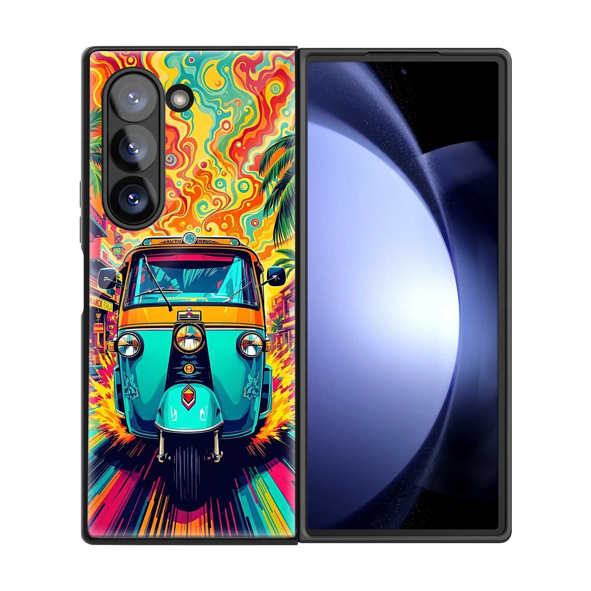 Color Ride Samsung Z Fold Glass Case