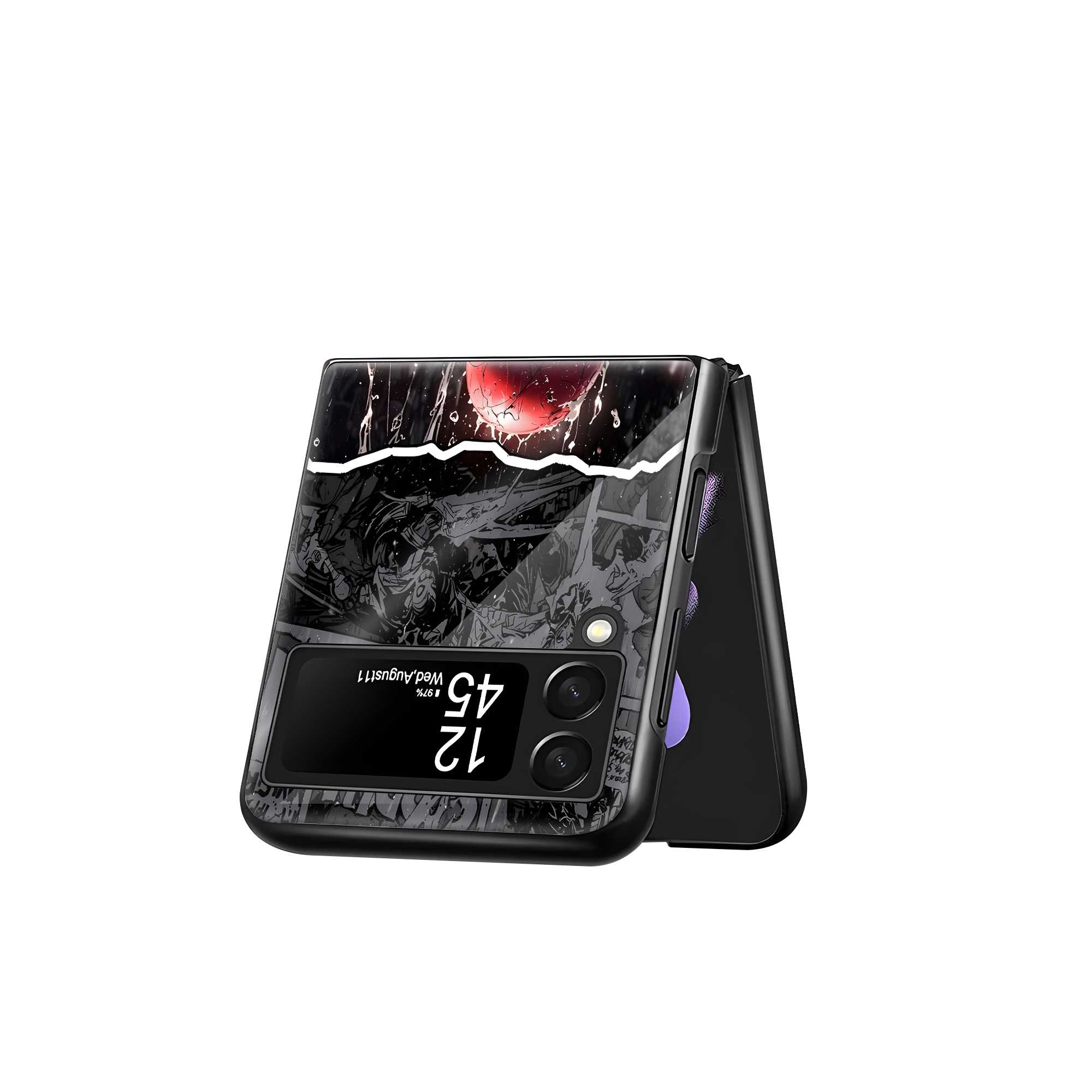 Comic Splash Samsung Z Flip Glass Case