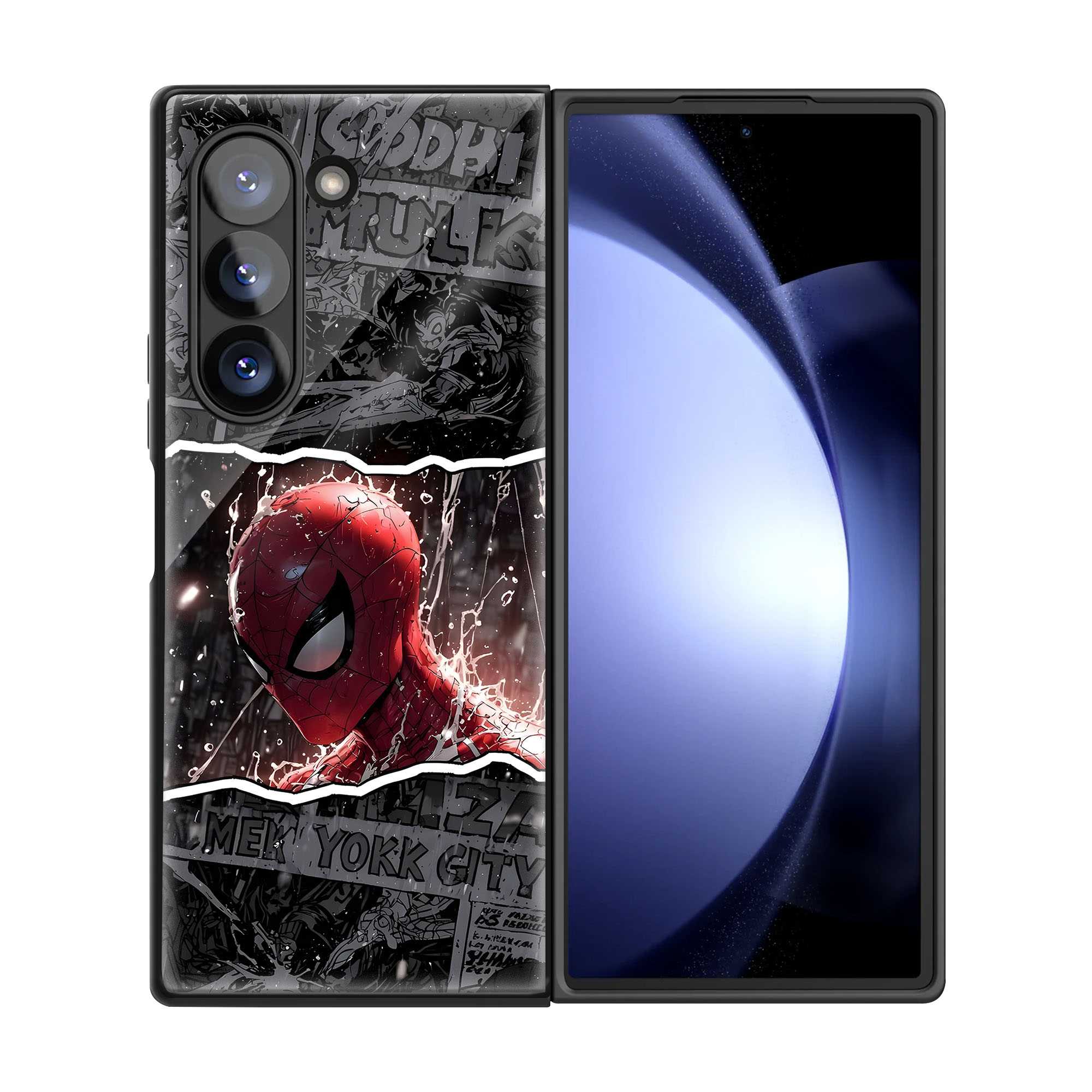 Comic Splash Samsung Z Fold Glass Case