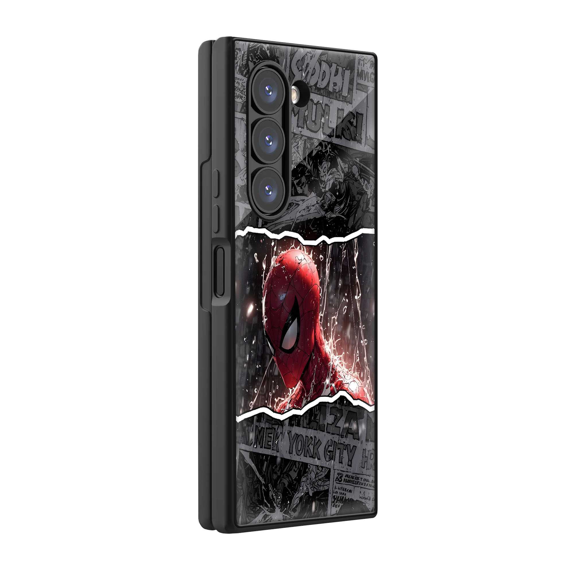 Comic Splash Samsung Z Fold Glass Case