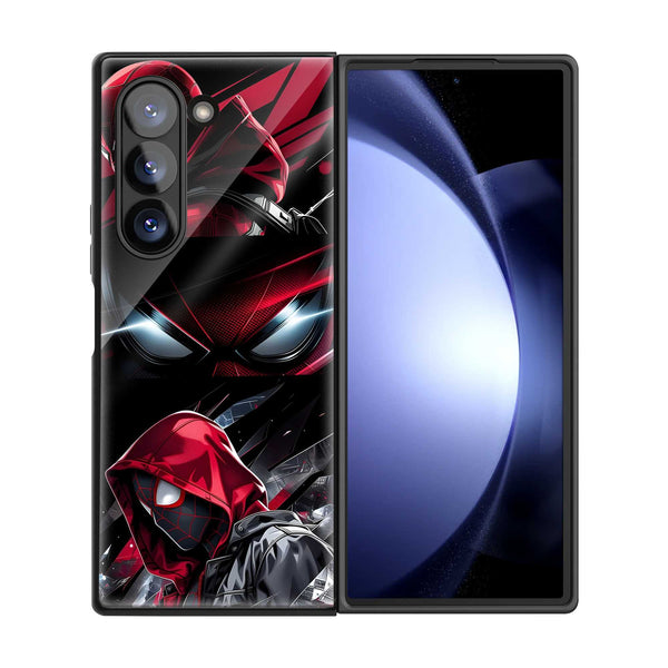 Comic Web Rush Samsung Z Fold Glass Case