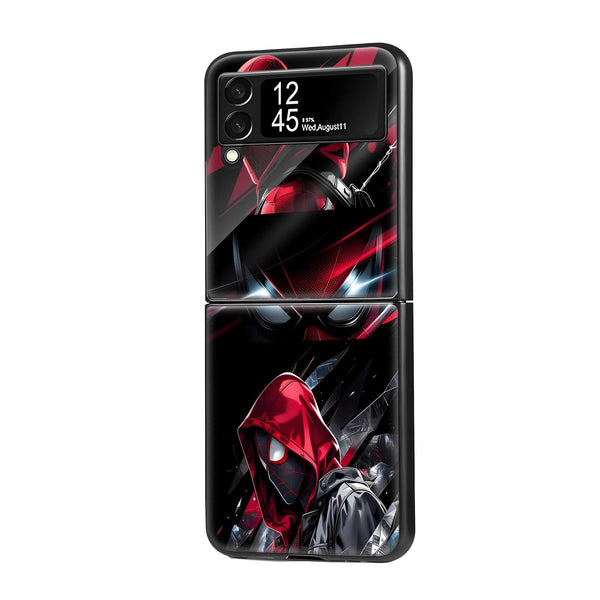 Comic Web Rush Samsung Z Flip Glass Case