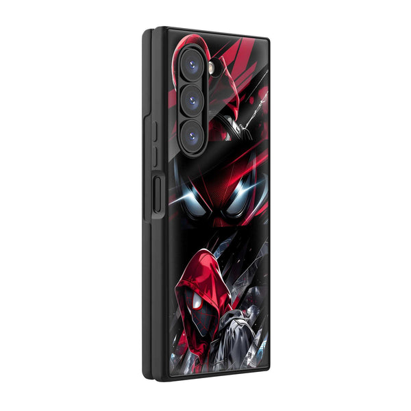 Comic Web Rush Samsung Z Fold Glass Case