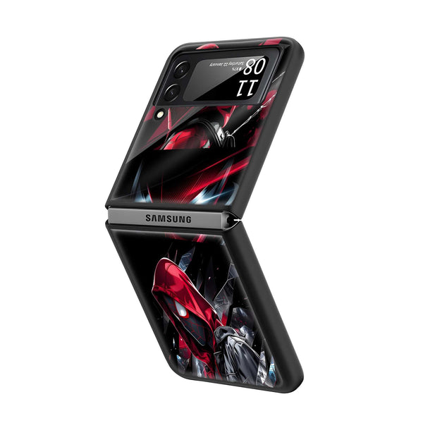 Comic Web Rush Samsung Z Flip Glass Case