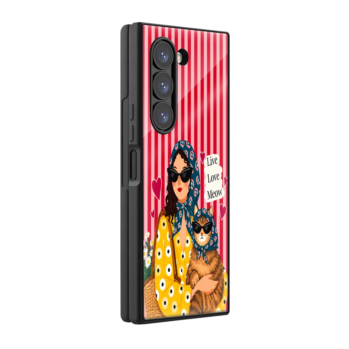 Cool Cat Club Samsung Z Fold Glass Case