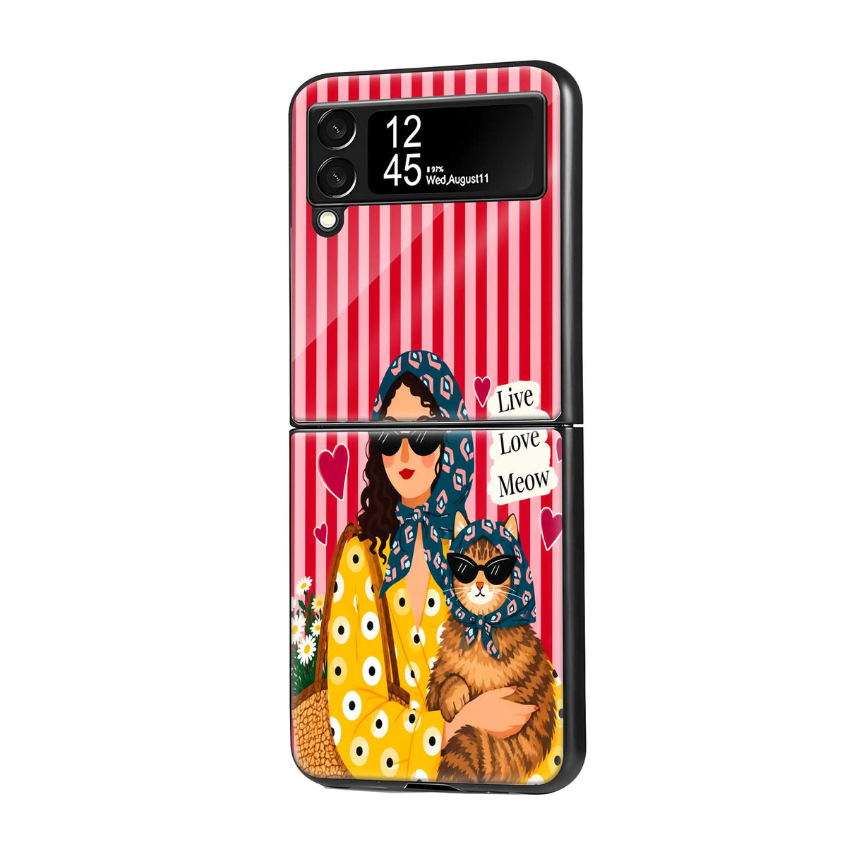 Cool Cat Club Samsung Z Flip Glass Case