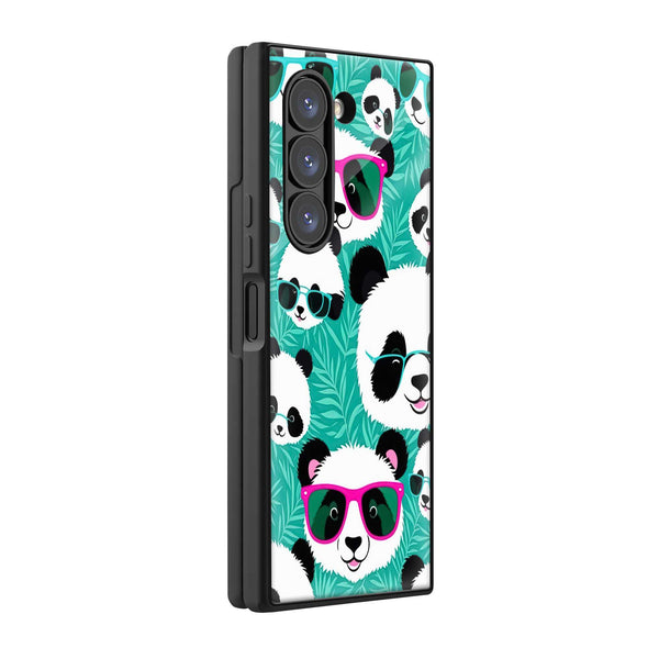 Cool Panda Samsung Z Fold Glass Case