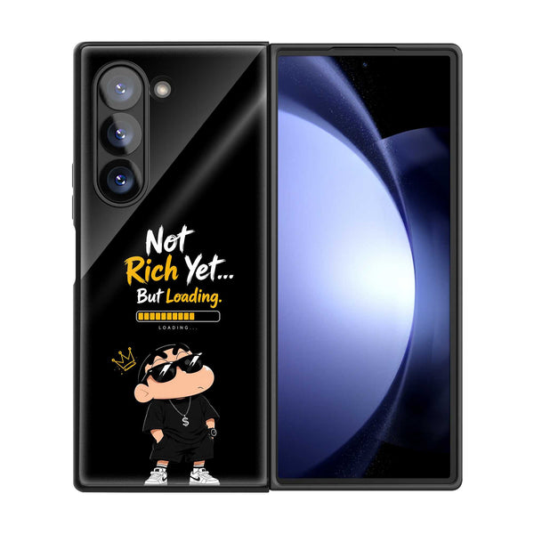 Cool Shin-Chan Samsung Z Fold Glass Case