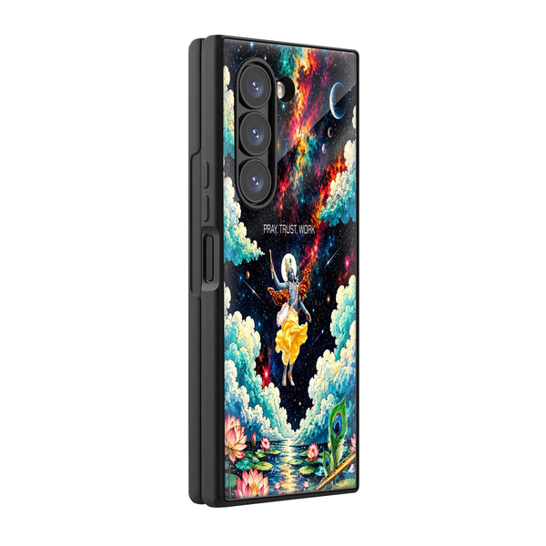 Cosmic Mahadev Samsung Z Fold Glass Case