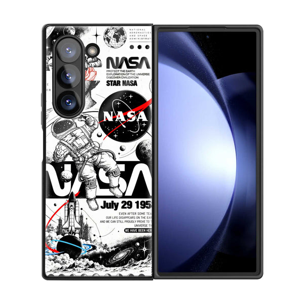 Cosmic Mission Samsung Z Fold Glass Case