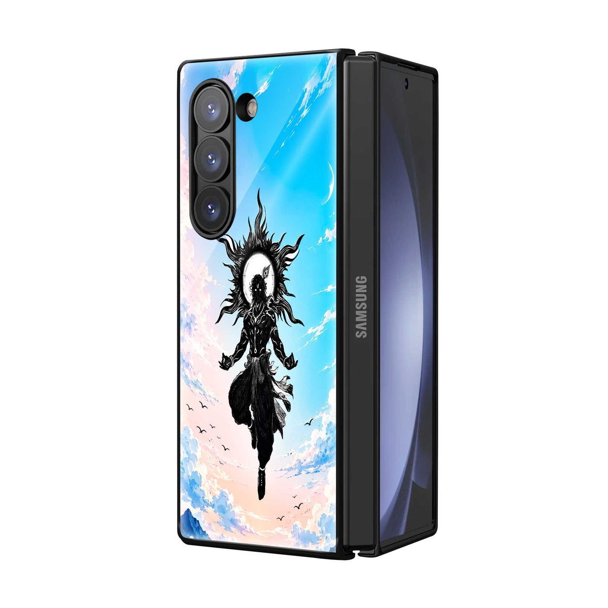 Cosmic Nataraja Samsung Z Fold Glass Case