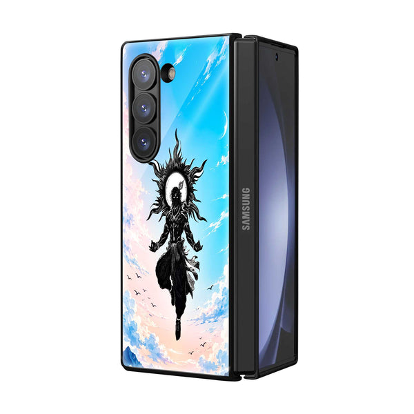 Cosmic Nataraja Samsung Z Fold Glass Case