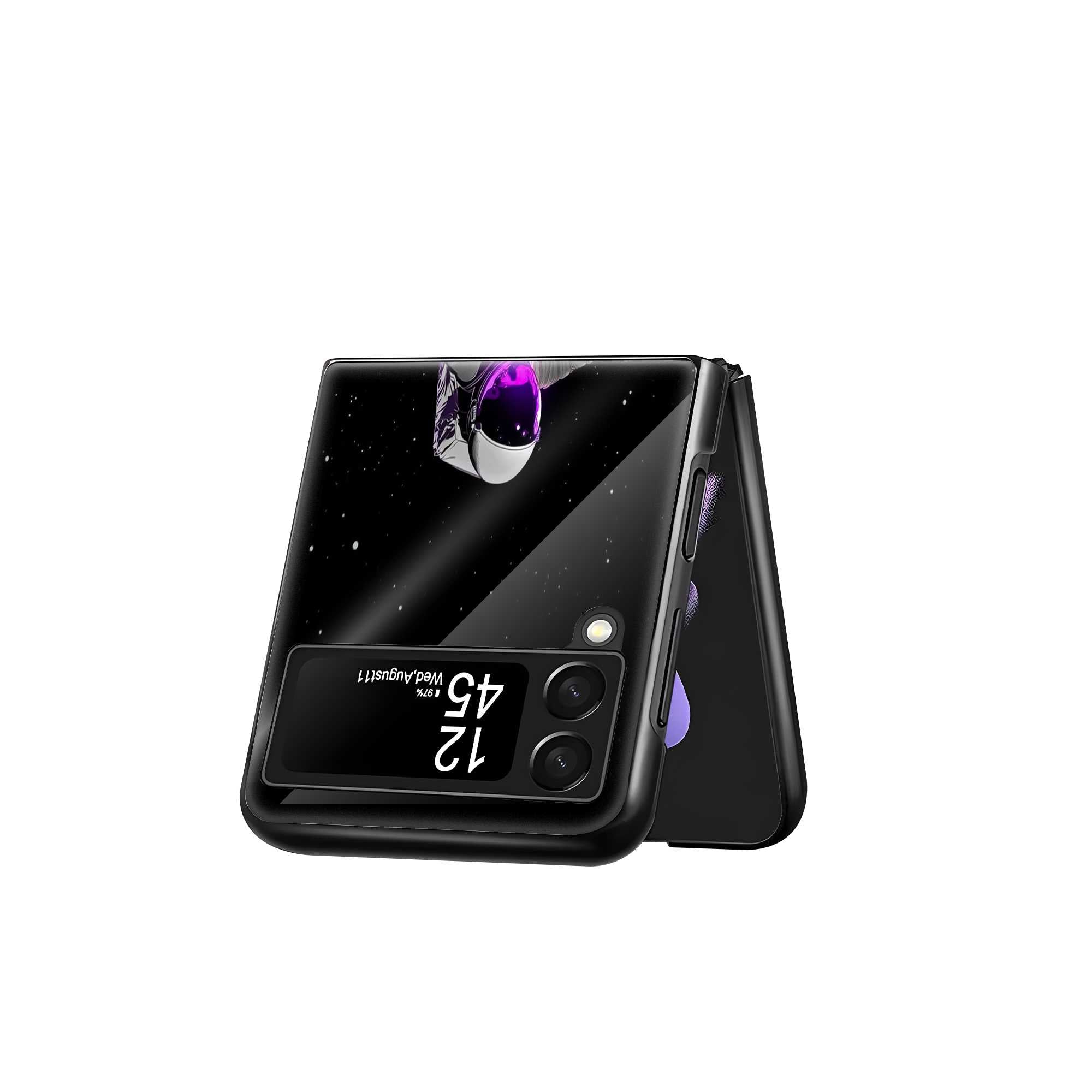 Cosmic Surfer Samsung Z Flip Glass Case