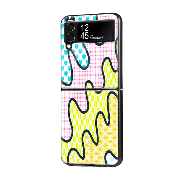 Cosmic Wave Samsung Z Flip Glass Case