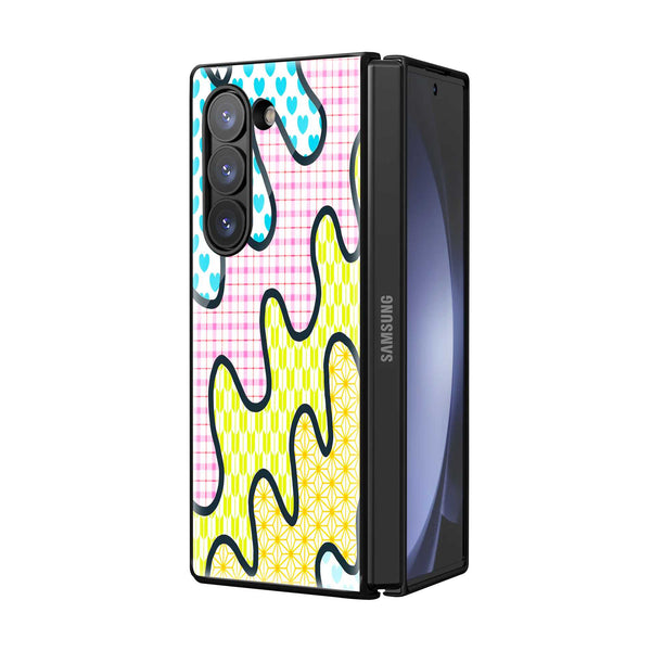 Cosmic Wave Samsung Z Fold Glass Case