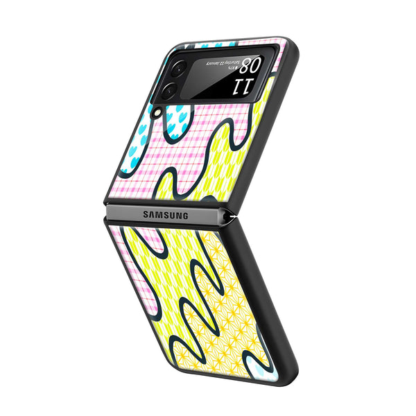 Cosmic Wave Samsung Z Flip Glass Case