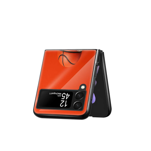 Court Cream Samsung Z Flip Glass Case