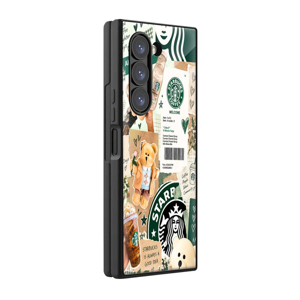 Cozy Brew Samsung Z Fold Glass Case